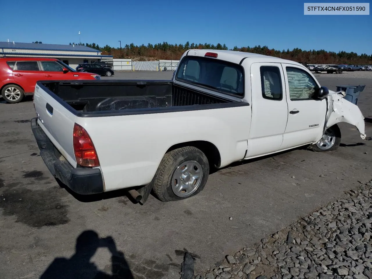 2015 Toyota Tacoma Access Cab VIN: 5TFTX4CN4FX051590 Lot: 78079484