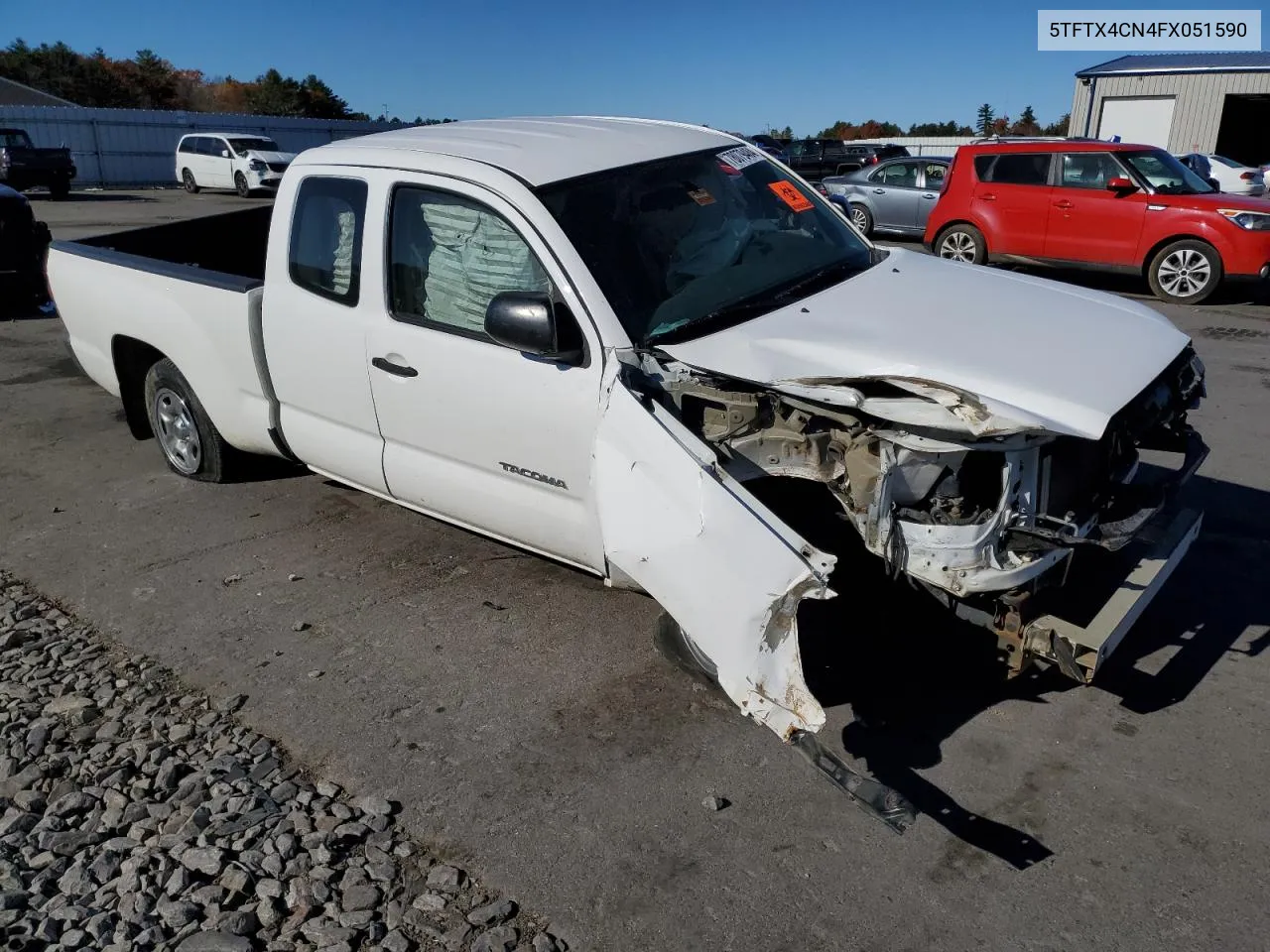 2015 Toyota Tacoma Access Cab VIN: 5TFTX4CN4FX051590 Lot: 78079484