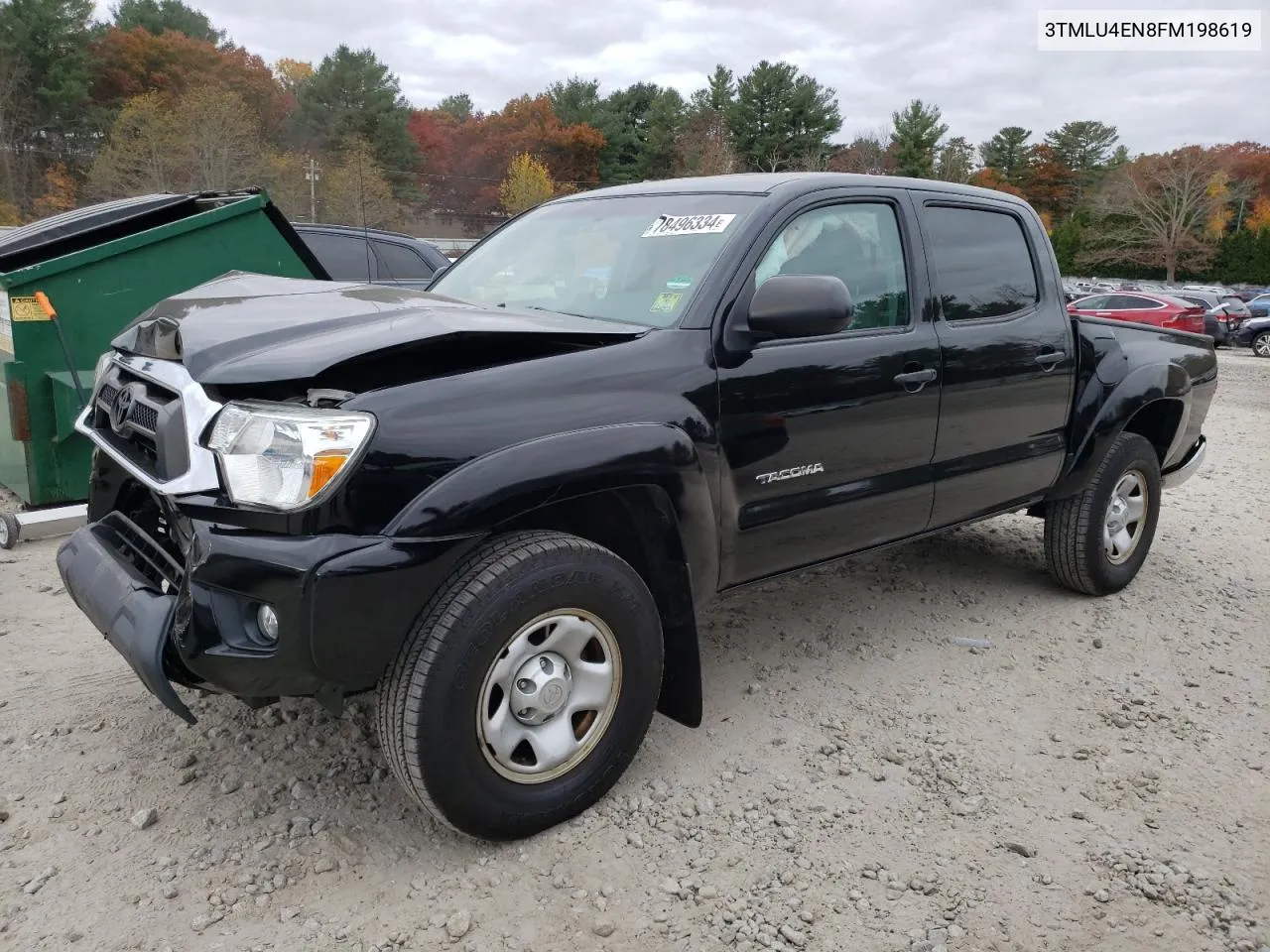 3TMLU4EN8FM198619 2015 Toyota Tacoma Double Cab