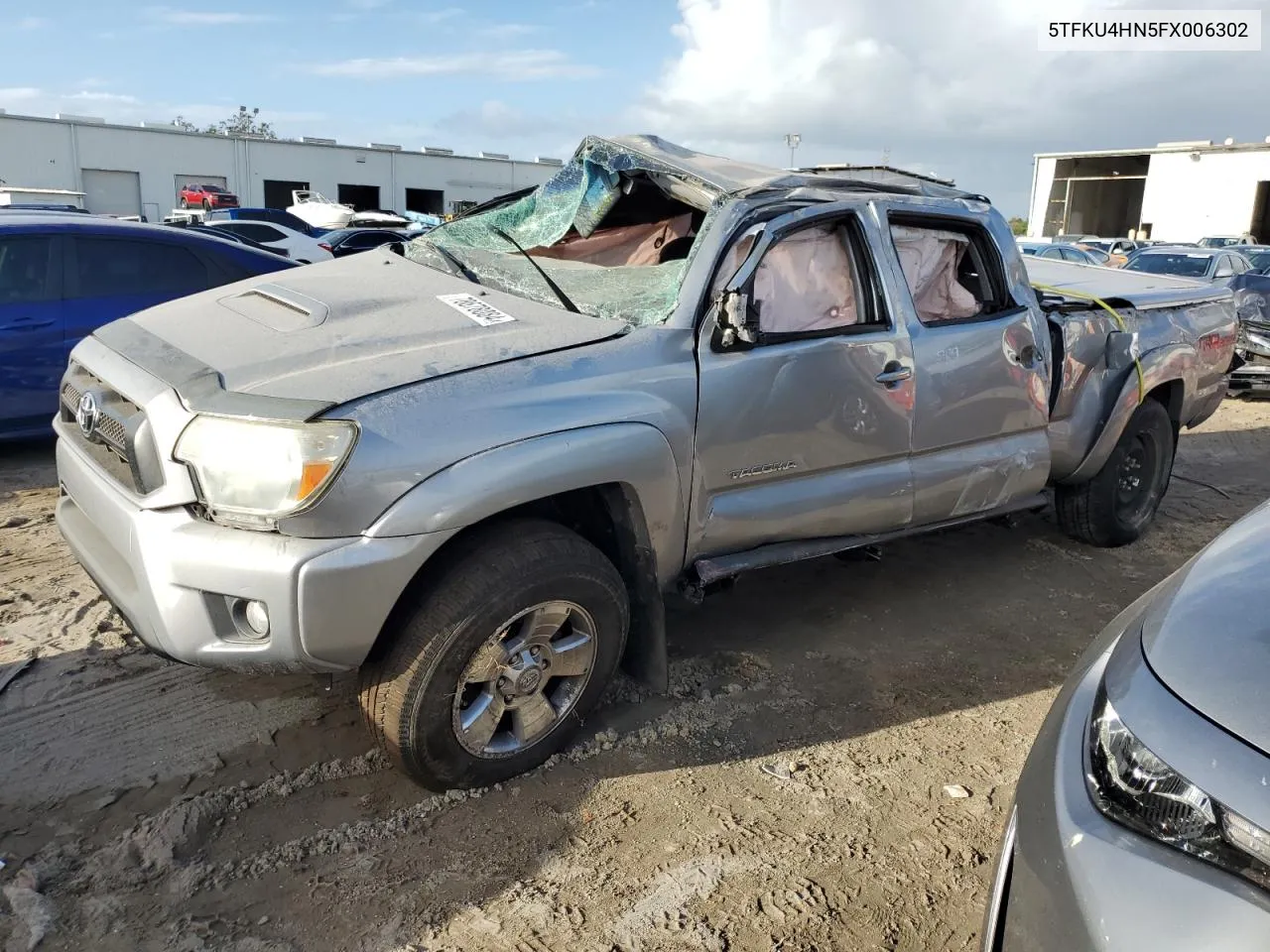 2015 Toyota Tacoma Double Cab Prerunner Long Bed VIN: 5TFKU4HN5FX006302 Lot: 78678084