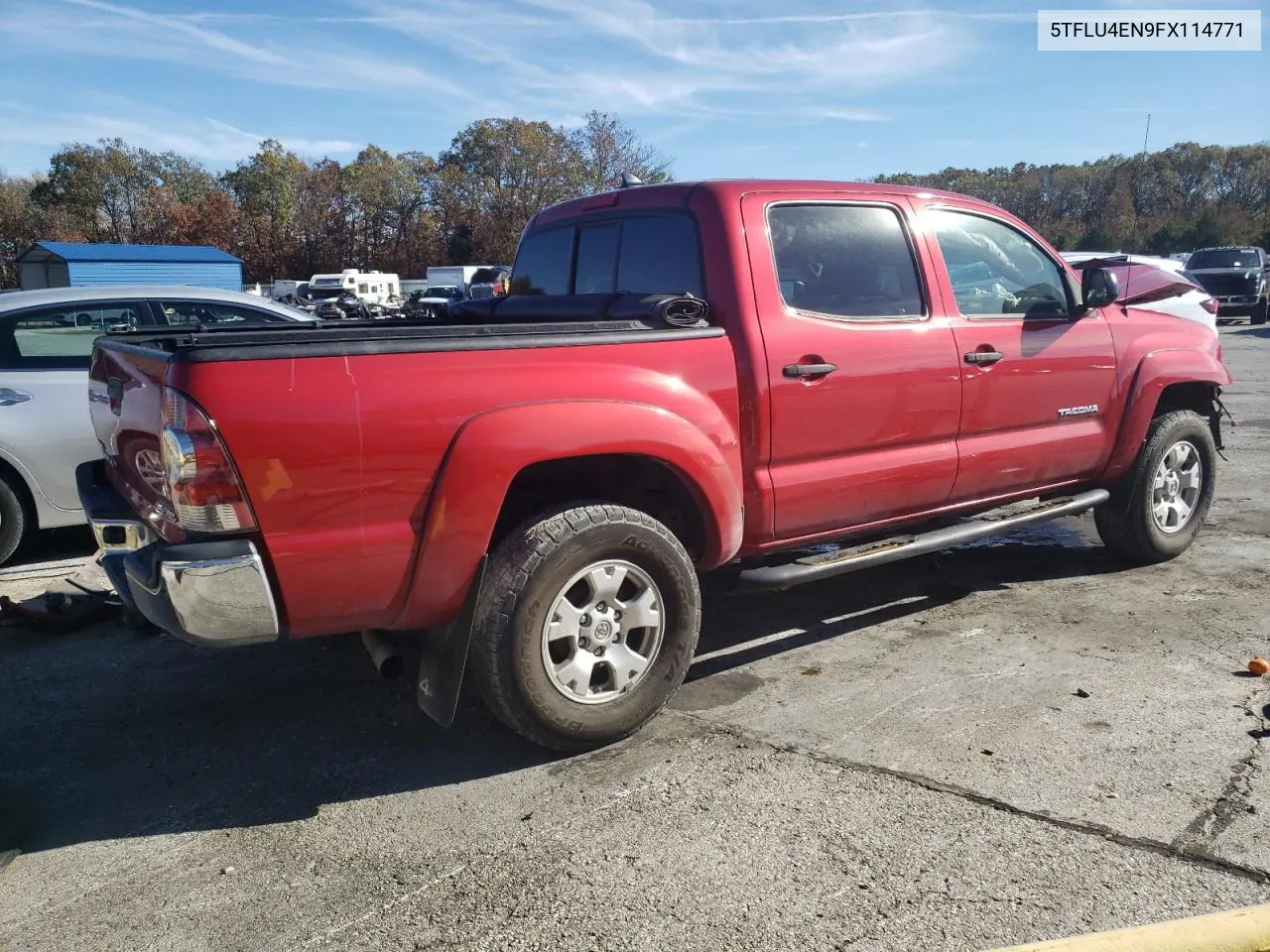 2015 Toyota Tacoma Double Cab VIN: 5TFLU4EN9FX114771 Lot: 78912384