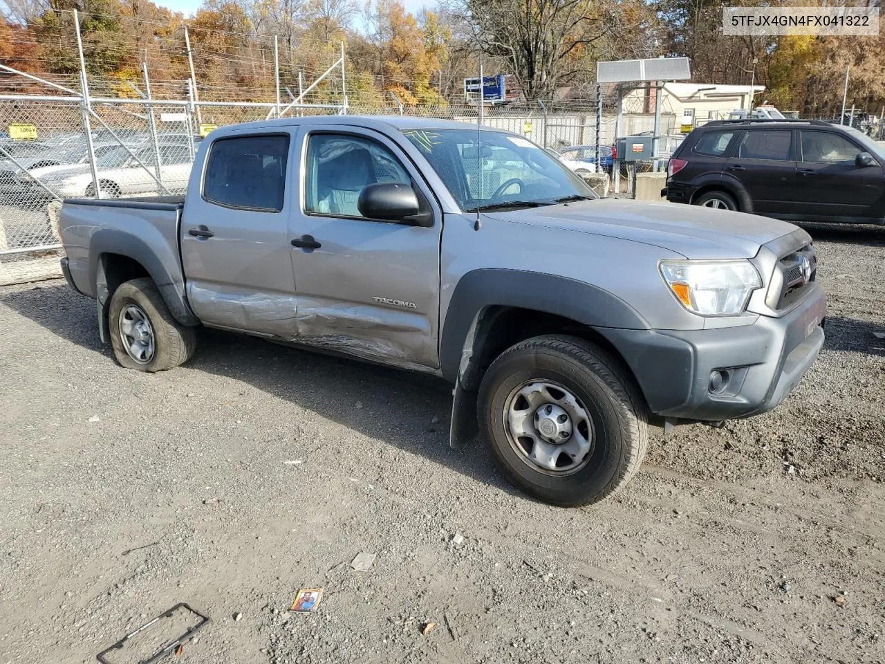 2015 Toyota Tacoma Double Cab Prerunner VIN: 5TFJX4GN4FX041322 Lot: 78978144