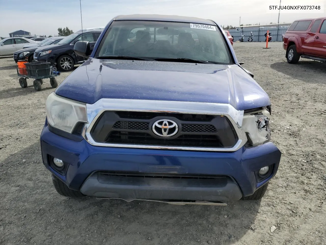 2015 Toyota Tacoma Double Cab Prerunner VIN: 5TFJU4GNXFX073748 Lot: 79570464