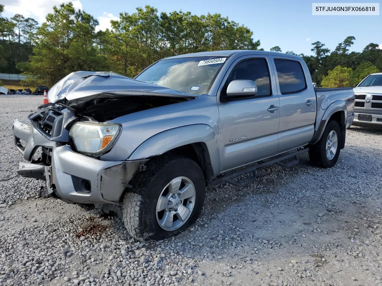 2015 Toyota Tacoma Double Cab Prerunner VIN: 5TFJU4GN3FX066818 Lot: 79850504