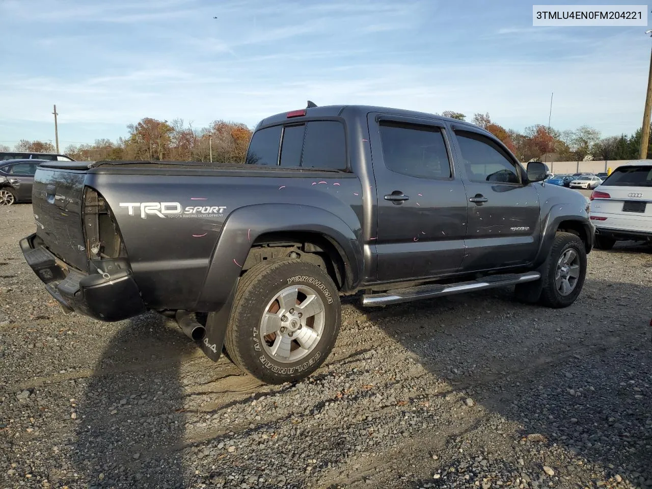 2015 Toyota Tacoma Double Cab VIN: 3TMLU4EN0FM204221 Lot: 79990564