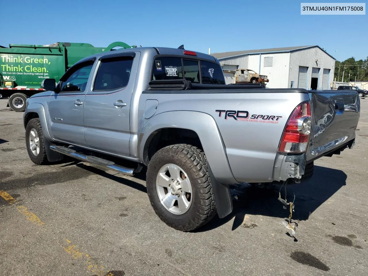 2015 Toyota Tacoma Double Cab Prerunner VIN: 3TMJU4GN1FM175008 Lot: 80131464