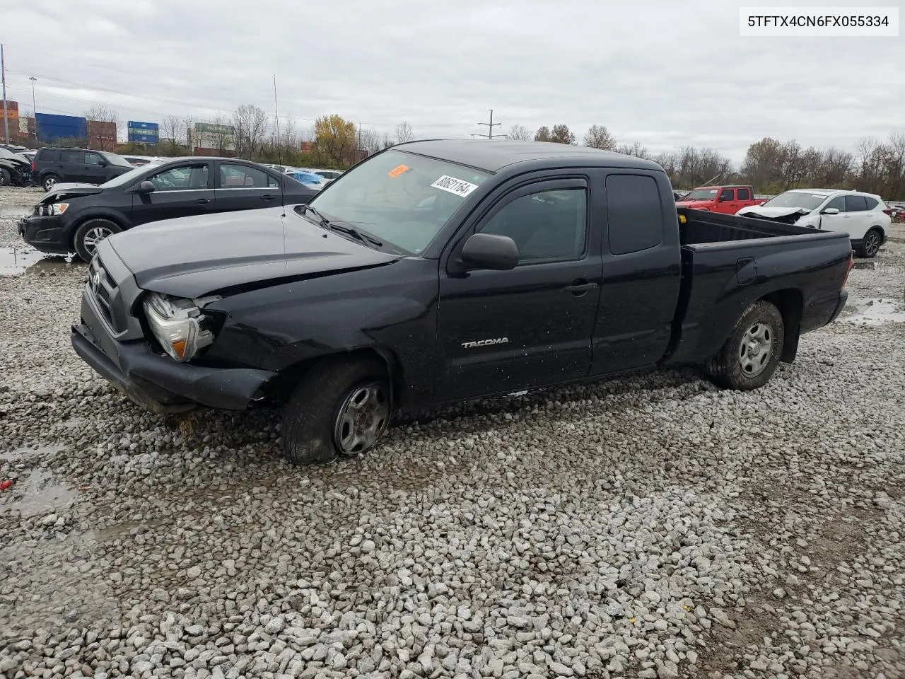 2015 Toyota Tacoma Access Cab VIN: 5TFTX4CN6FX055334 Lot: 80621164