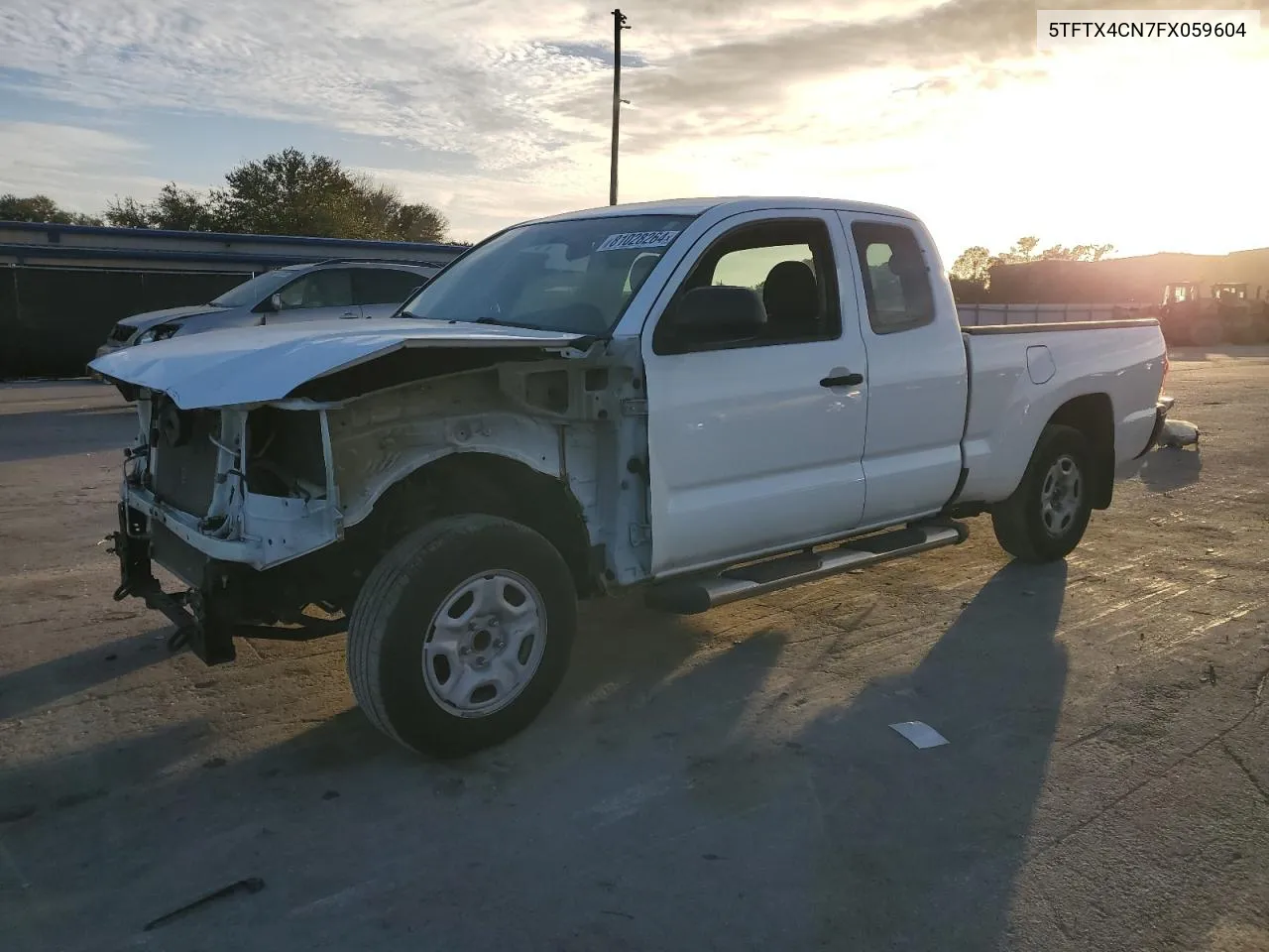 2015 Toyota Tacoma Access Cab VIN: 5TFTX4CN7FX059604 Lot: 81028264