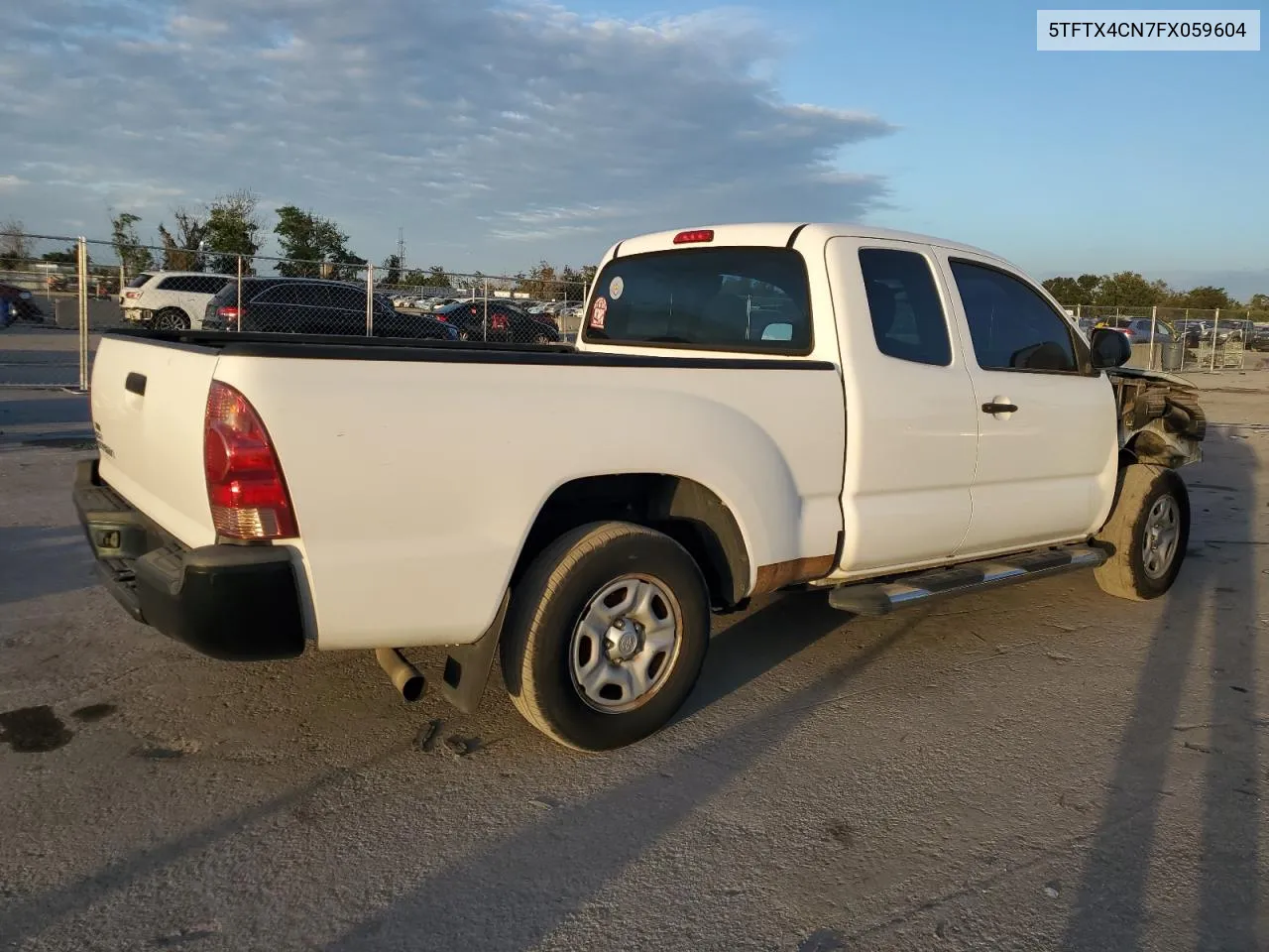 2015 Toyota Tacoma Access Cab VIN: 5TFTX4CN7FX059604 Lot: 81028264