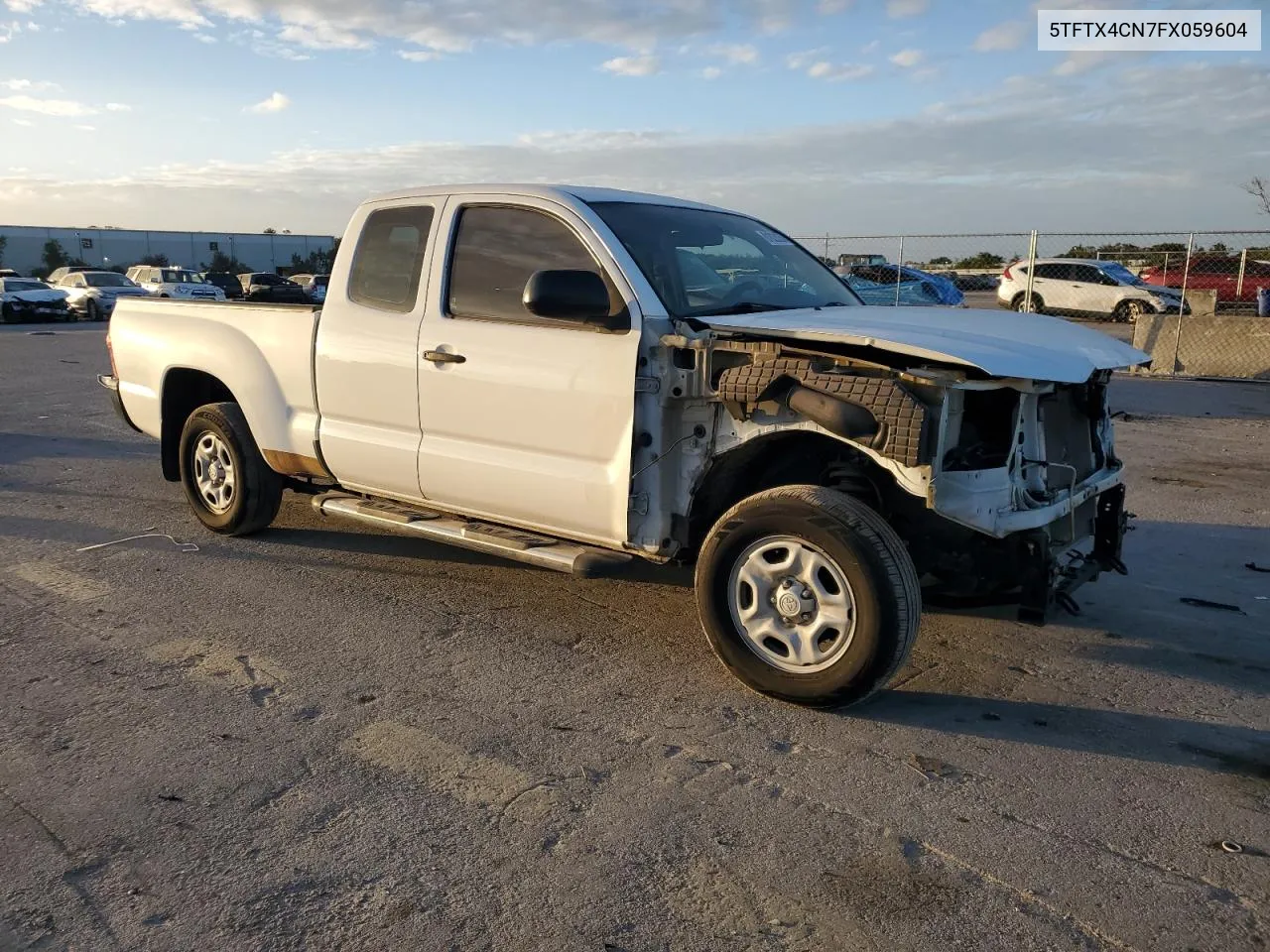 2015 Toyota Tacoma Access Cab VIN: 5TFTX4CN7FX059604 Lot: 81028264