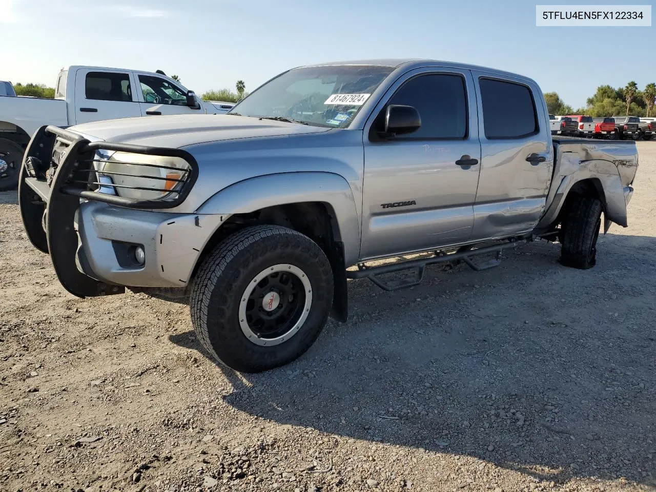 2015 Toyota Tacoma Double Cab VIN: 5TFLU4EN5FX122334 Lot: 81467924