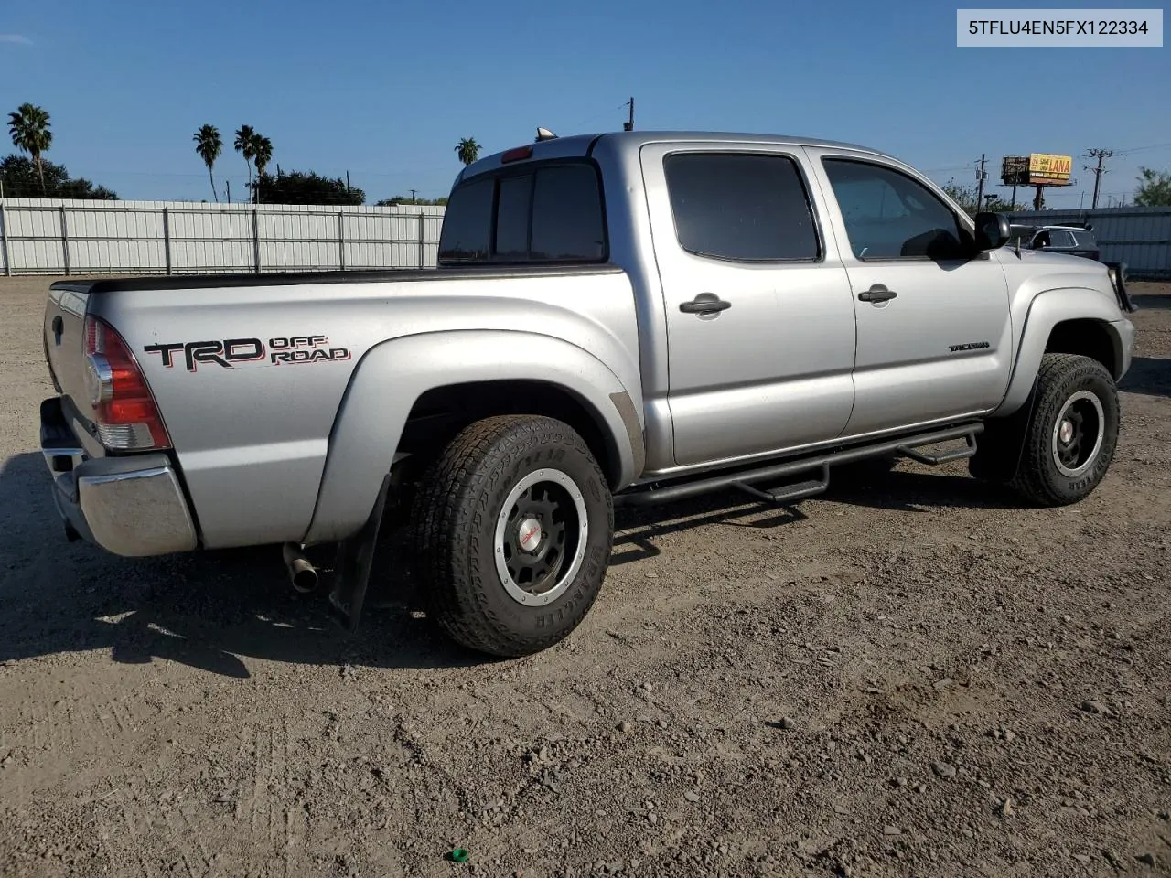 2015 Toyota Tacoma Double Cab VIN: 5TFLU4EN5FX122334 Lot: 81467924