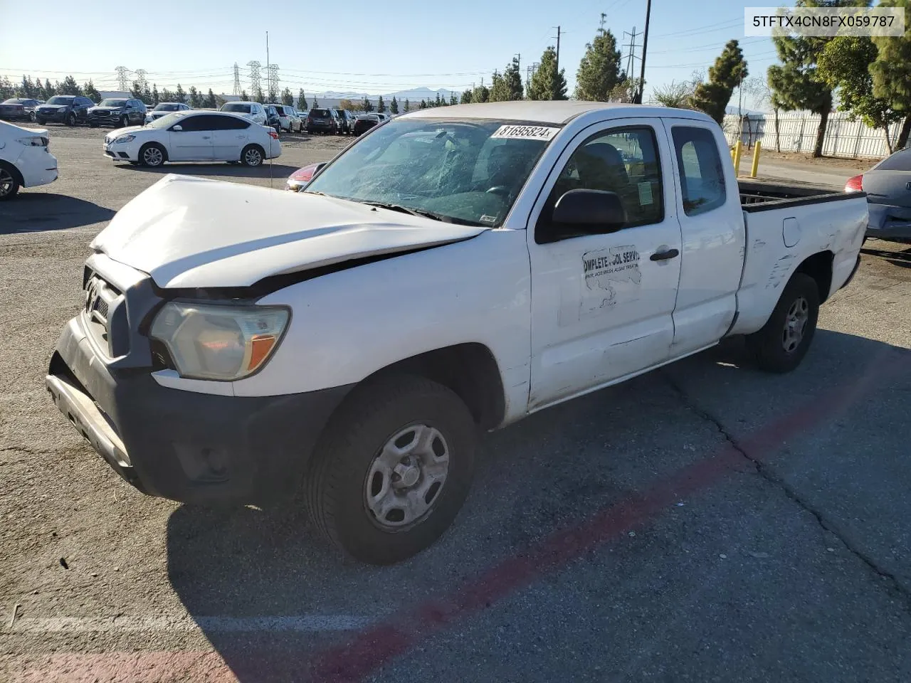 2015 Toyota Tacoma Access Cab VIN: 5TFTX4CN8FX059787 Lot: 81695824