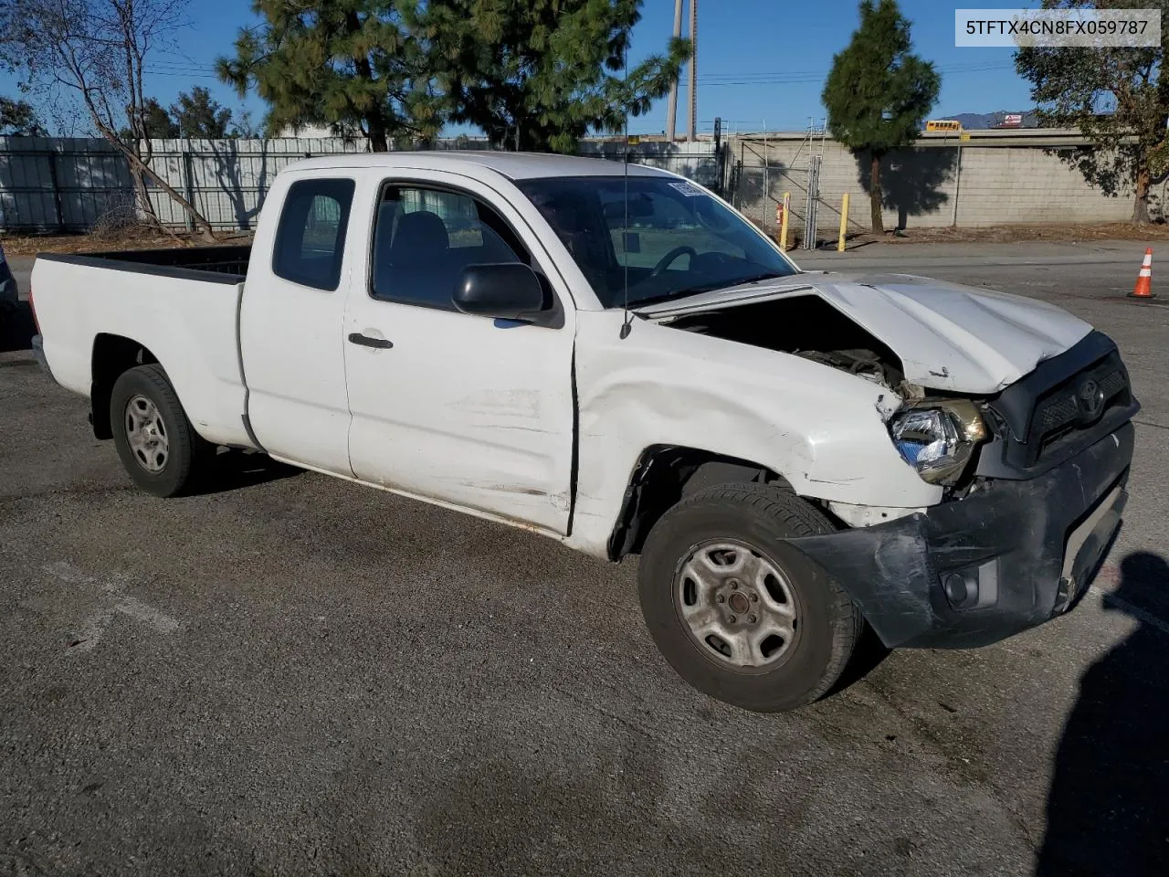 2015 Toyota Tacoma Access Cab VIN: 5TFTX4CN8FX059787 Lot: 81695824