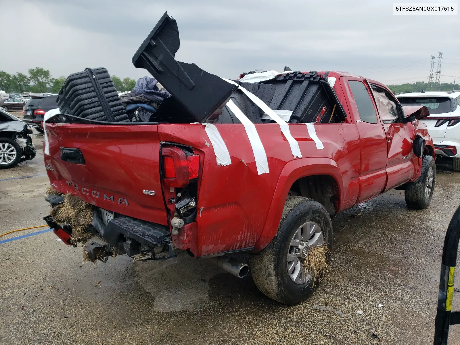 2016 Toyota Tacoma Access Cab VIN: 5TFSZ5AN0GX017615 Lot: 53399234