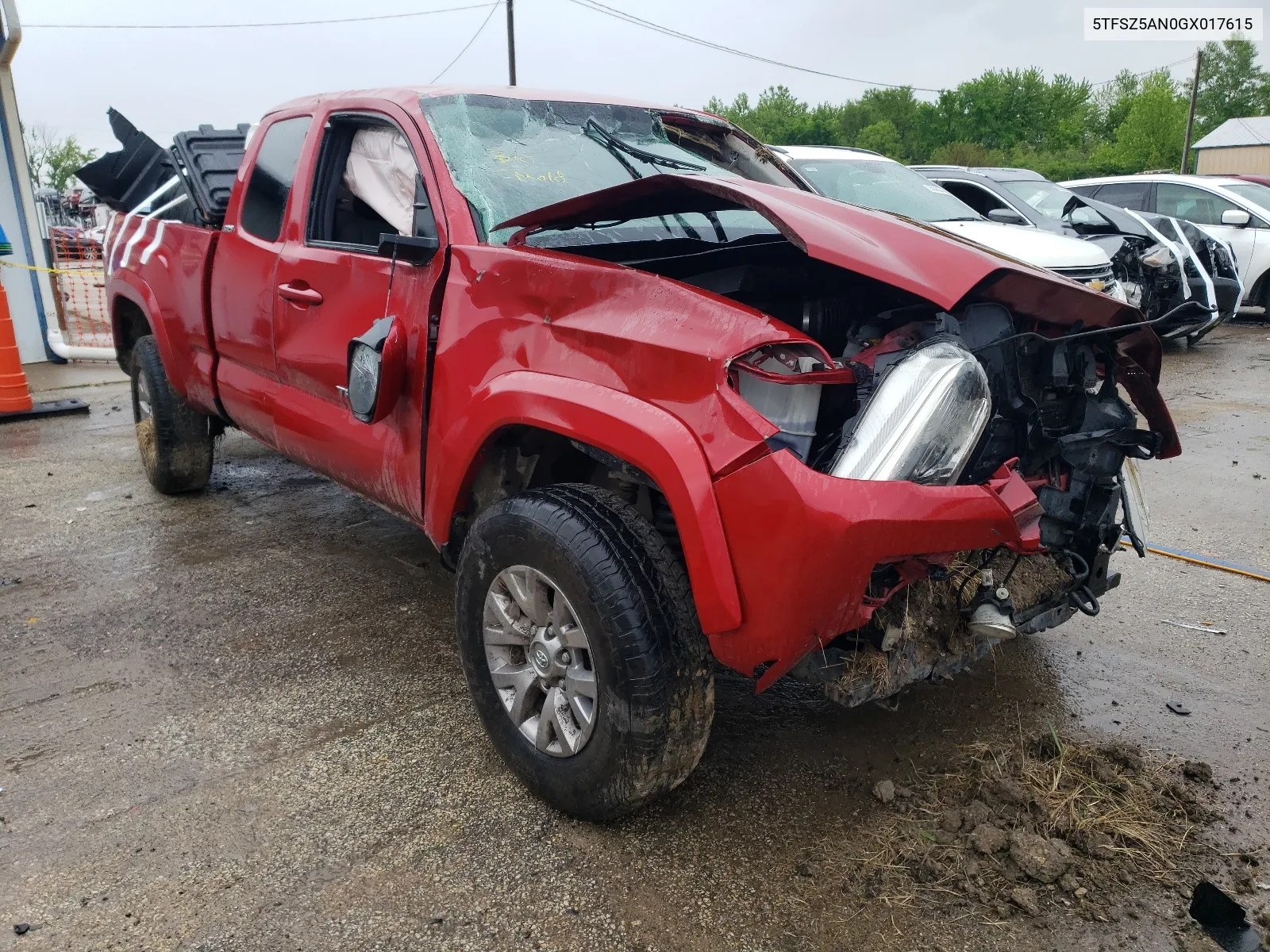 2016 Toyota Tacoma Access Cab VIN: 5TFSZ5AN0GX017615 Lot: 53399234