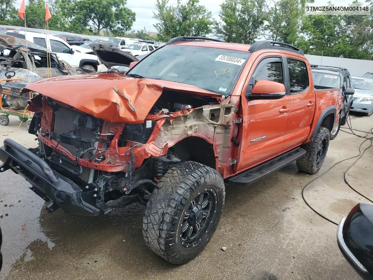 3TMCZ5AN4GM004148 2016 Toyota Tacoma Double Cab