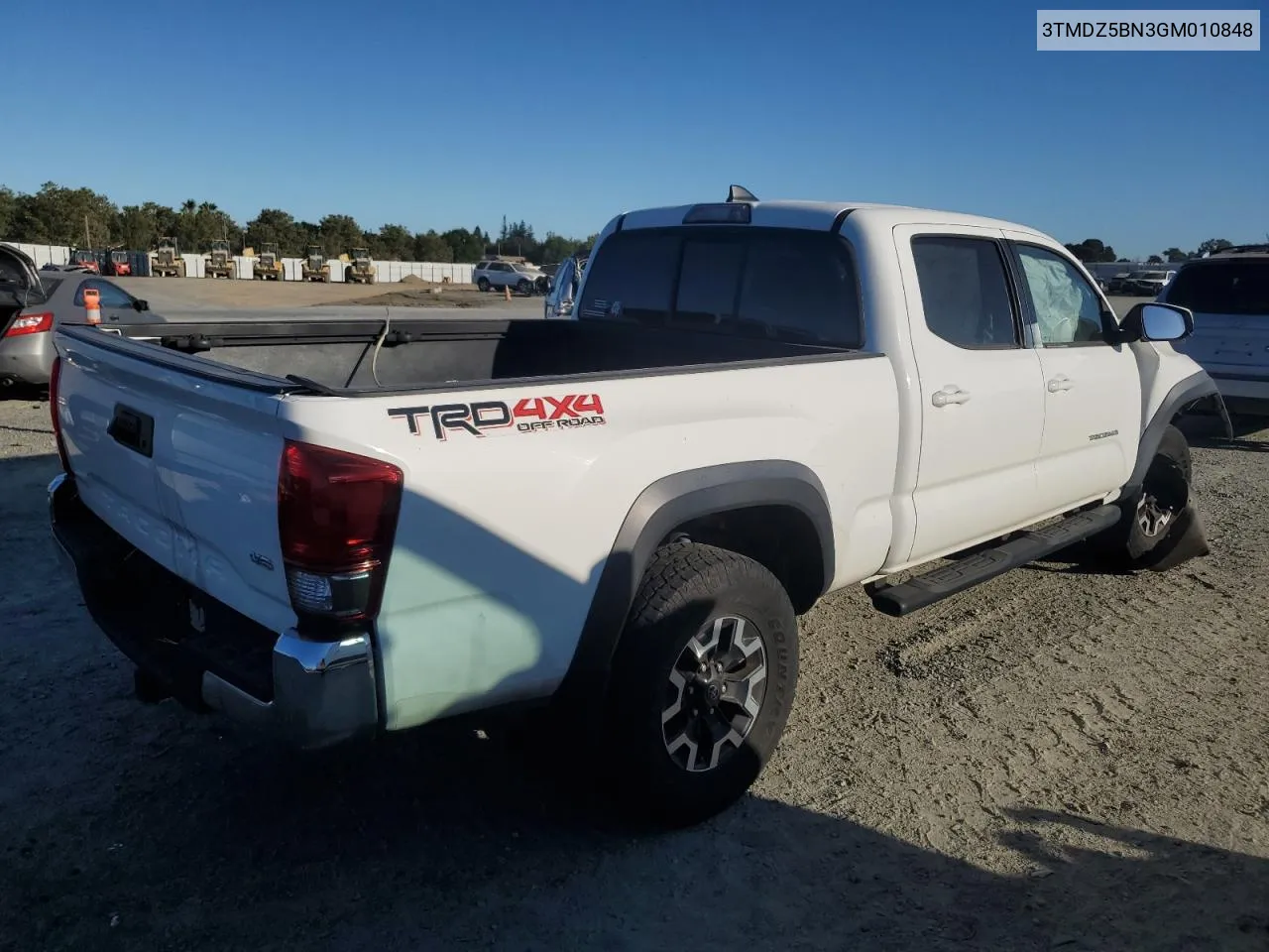 2016 Toyota Tacoma Double Cab VIN: 3TMDZ5BN3GM010848 Lot: 60163154