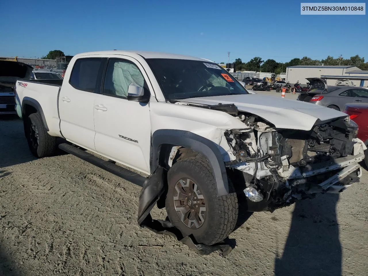 2016 Toyota Tacoma Double Cab VIN: 3TMDZ5BN3GM010848 Lot: 60163154