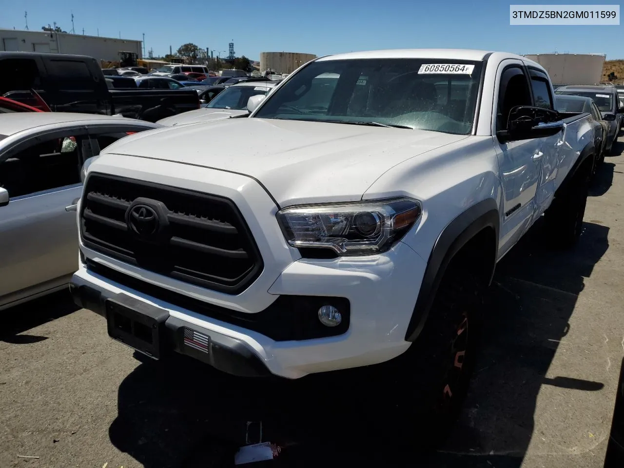 2016 Toyota Tacoma Double Cab VIN: 3TMDZ5BN2GM011599 Lot: 60850564