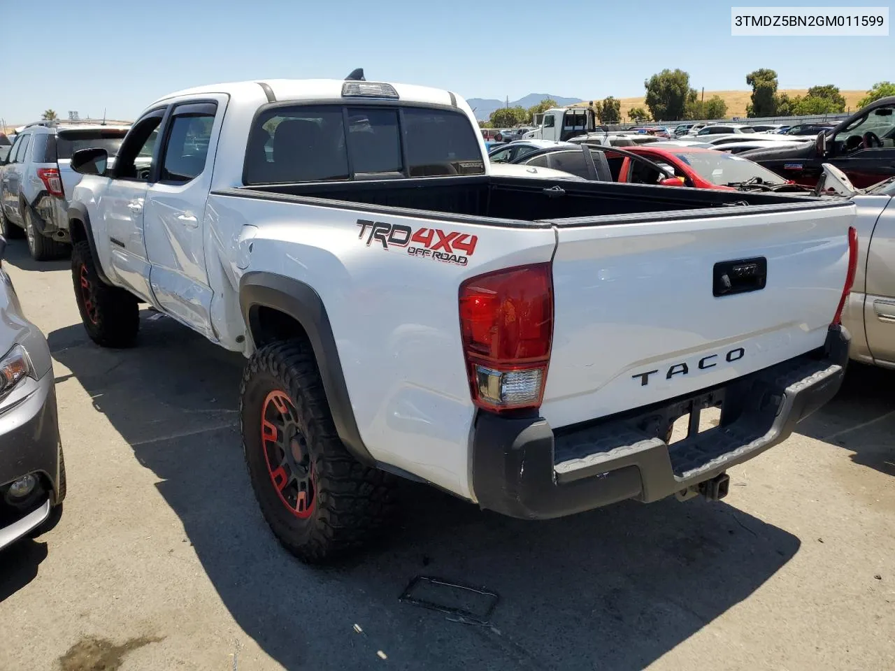 2016 Toyota Tacoma Double Cab VIN: 3TMDZ5BN2GM011599 Lot: 60850564