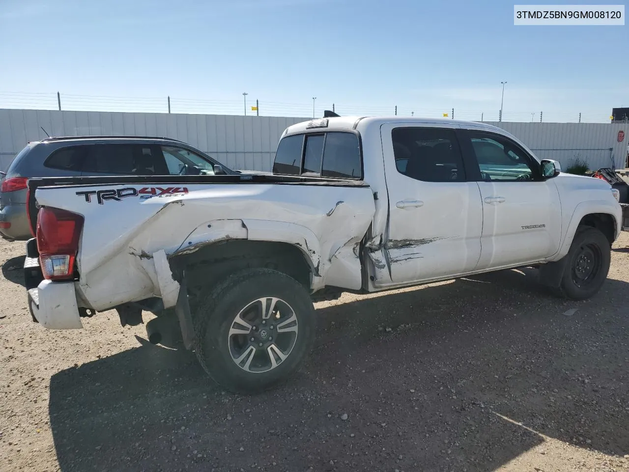 2016 Toyota Tacoma Double Cab VIN: 3TMDZ5BN9GM008120 Lot: 61039054