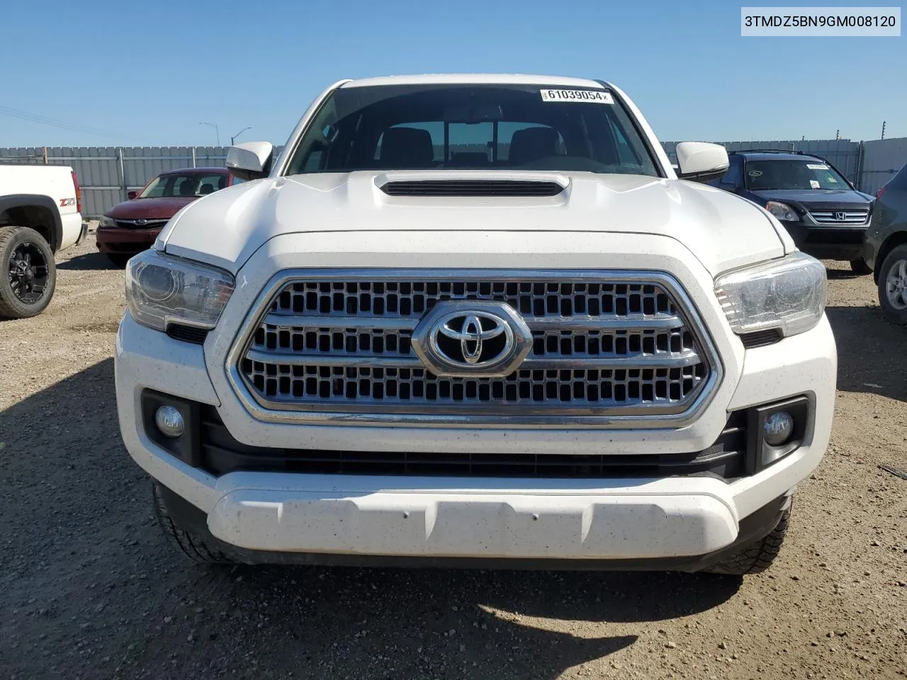 2016 Toyota Tacoma Double Cab VIN: 3TMDZ5BN9GM008120 Lot: 61039054