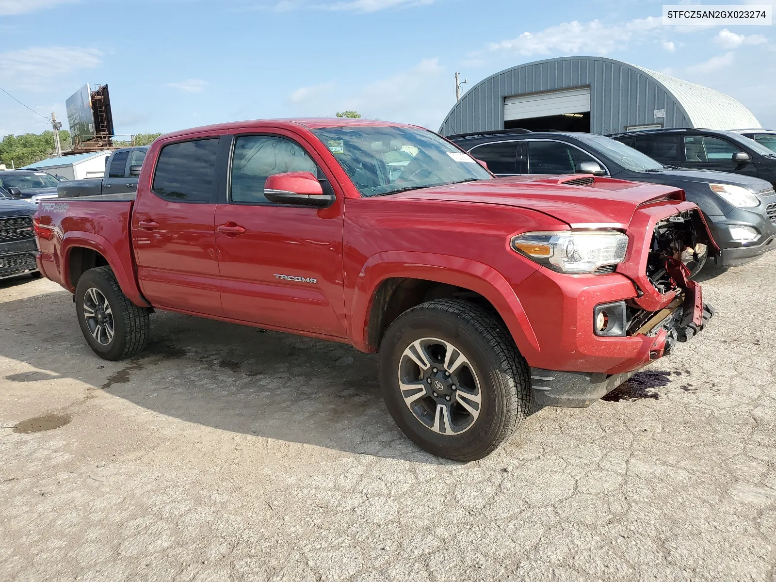 2016 Toyota Tacoma Double Cab VIN: 5TFCZ5AN2GX023274 Lot: 61229064