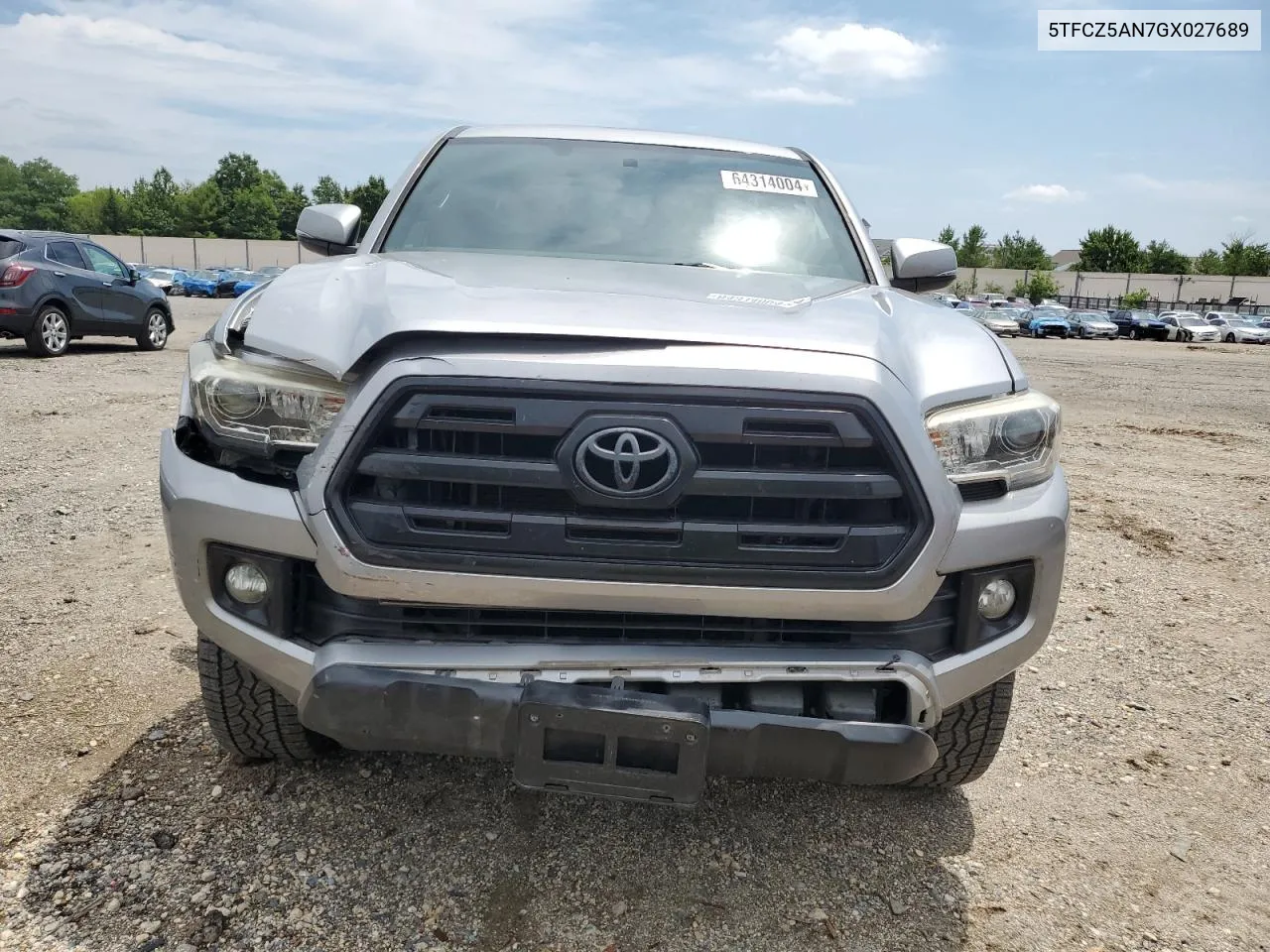 2016 Toyota Tacoma Double Cab VIN: 5TFCZ5AN7GX027689 Lot: 64314004