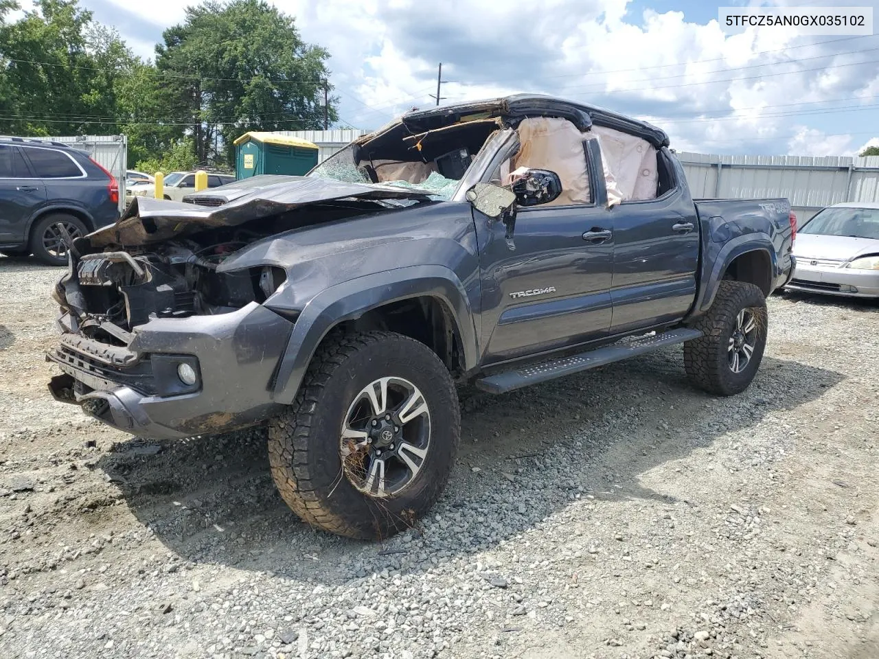 2016 Toyota Tacoma Double Cab VIN: 5TFCZ5AN0GX035102 Lot: 66885214