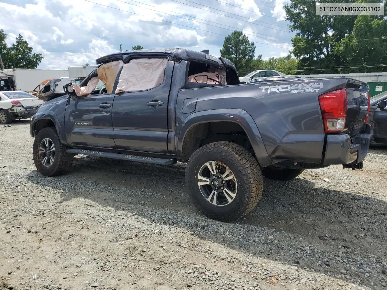 2016 Toyota Tacoma Double Cab VIN: 5TFCZ5AN0GX035102 Lot: 66885214