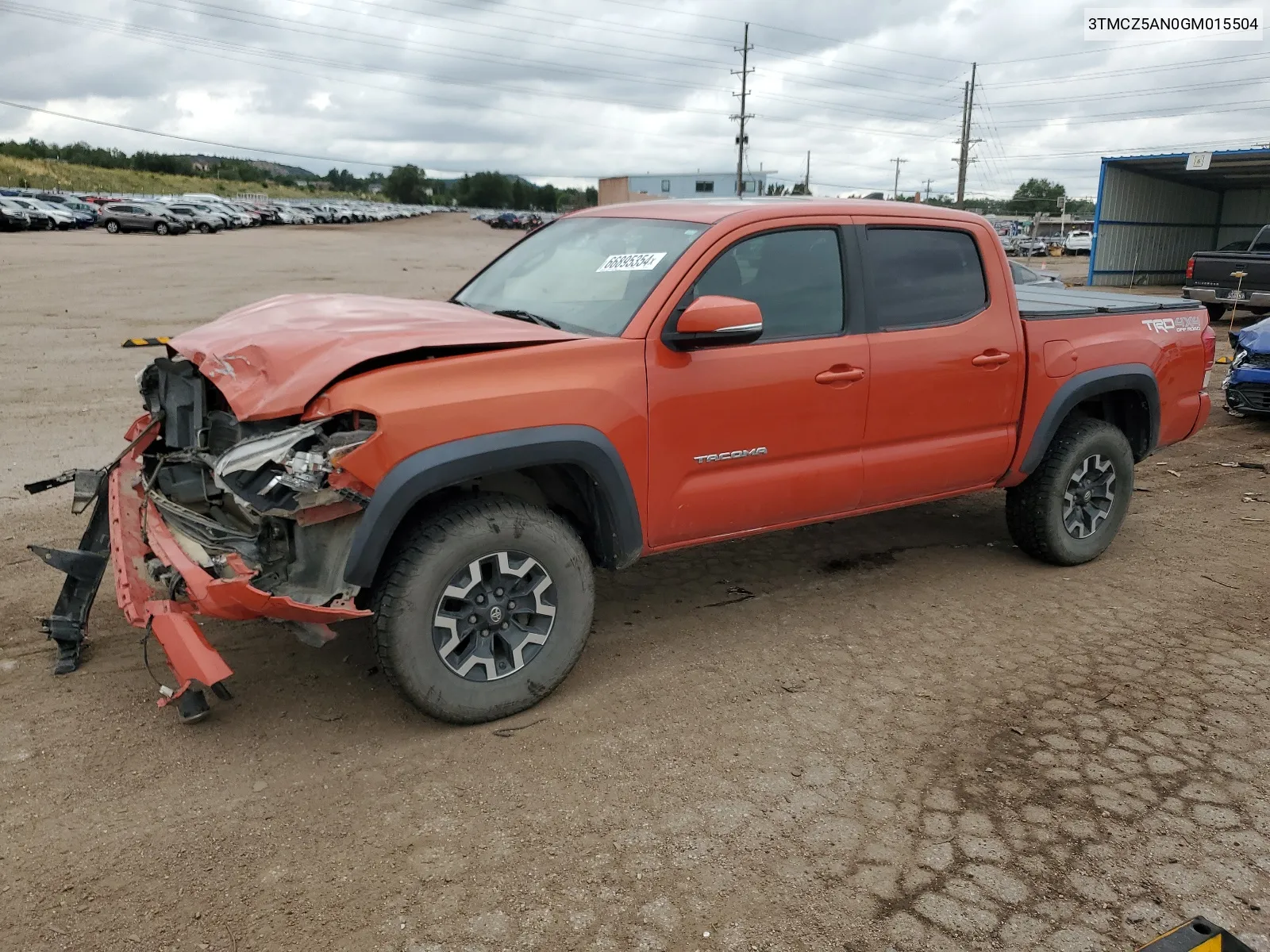 2016 Toyota Tacoma Double Cab VIN: 3TMCZ5AN0GM015504 Lot: 66895354