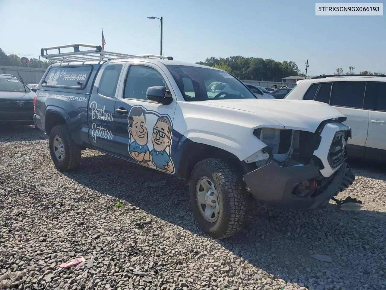 2016 Toyota Tacoma Access Cab VIN: 5TFRX5GN9GX066193 Lot: 66902484