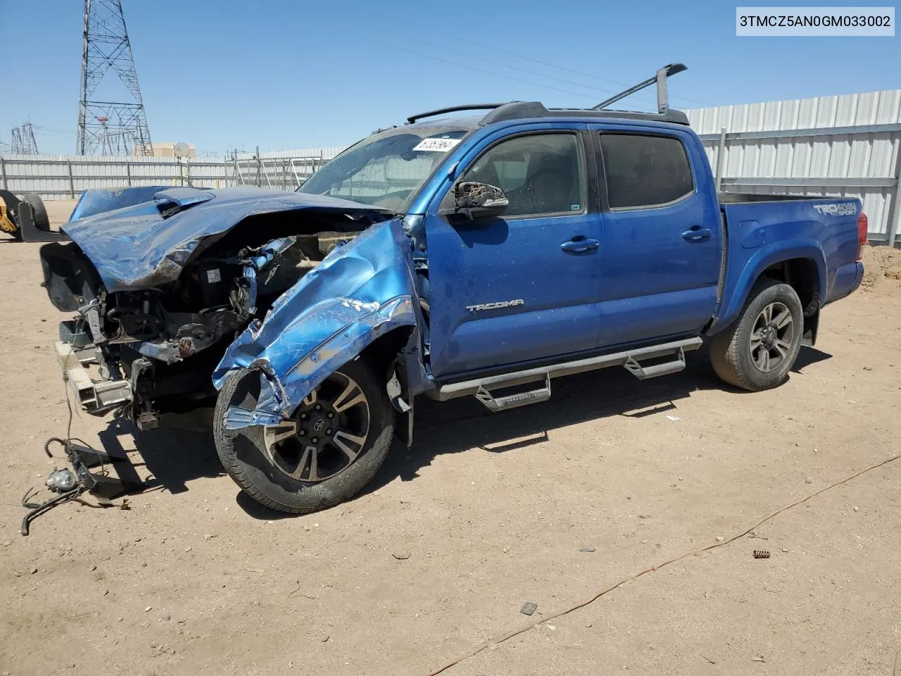 2016 Toyota Tacoma Double Cab VIN: 3TMCZ5AN0GM033002 Lot: 67357964