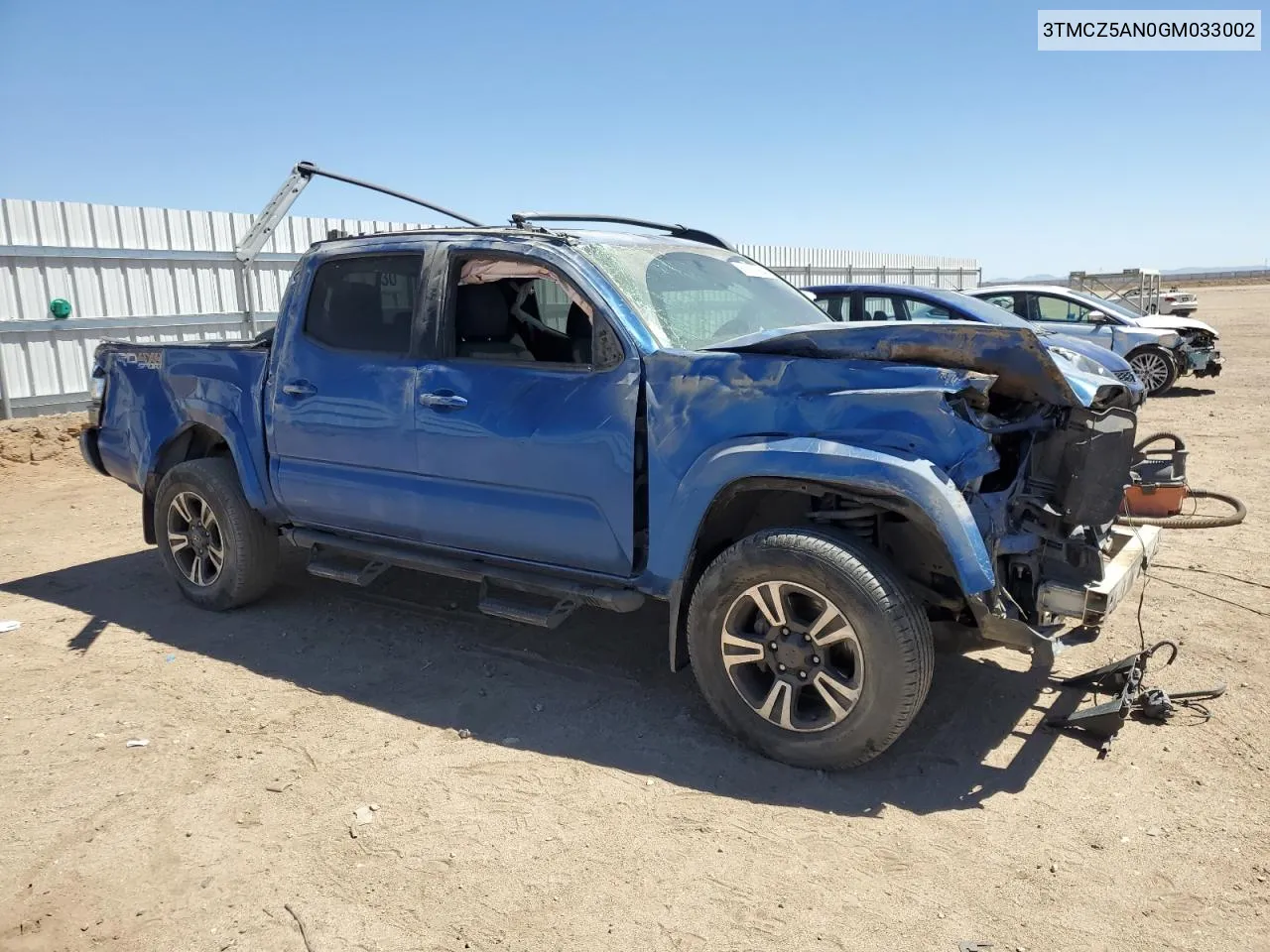 2016 Toyota Tacoma Double Cab VIN: 3TMCZ5AN0GM033002 Lot: 67357964