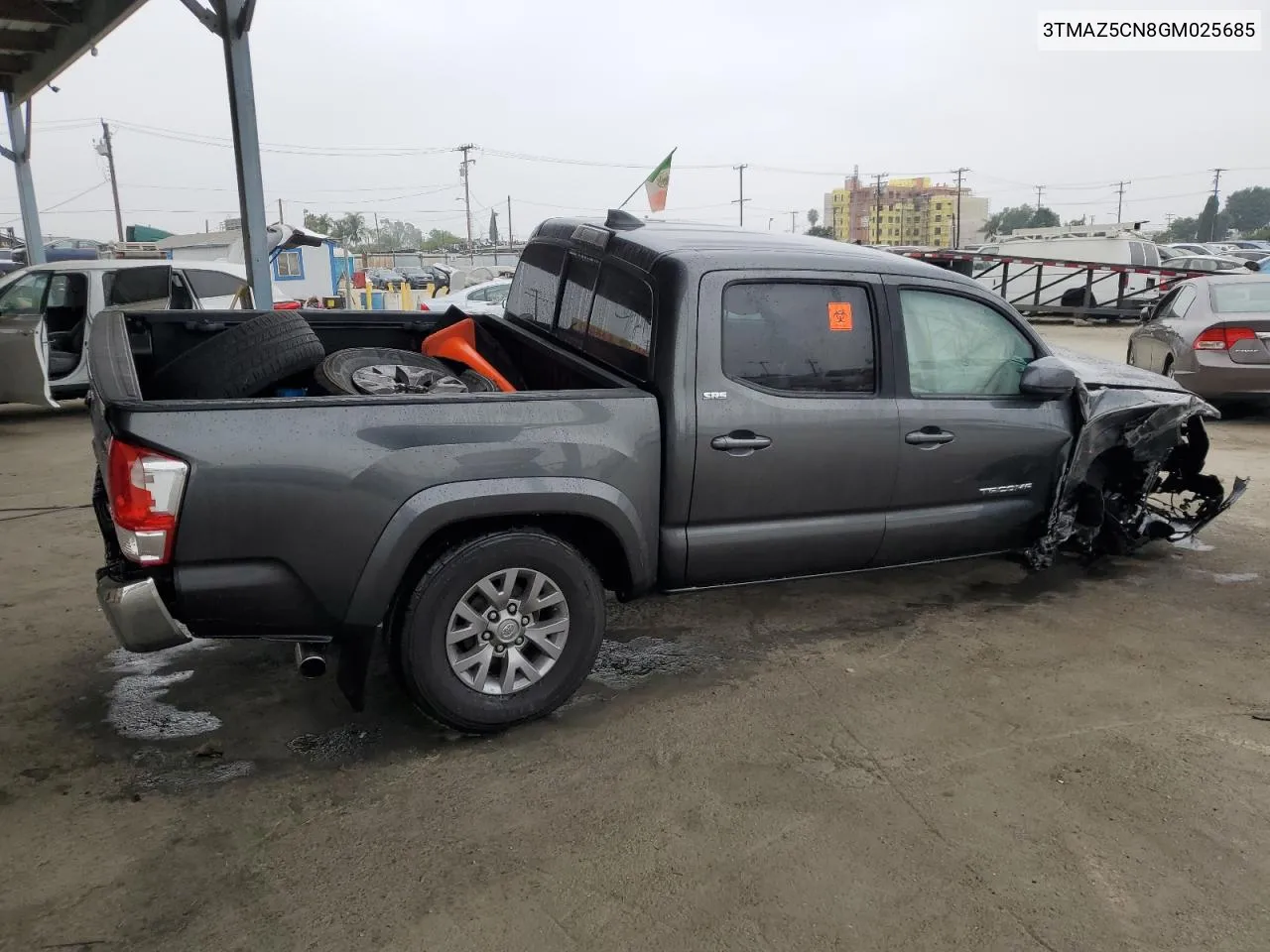 2016 Toyota Tacoma Double Cab VIN: 3TMAZ5CN8GM025685 Lot: 68214444