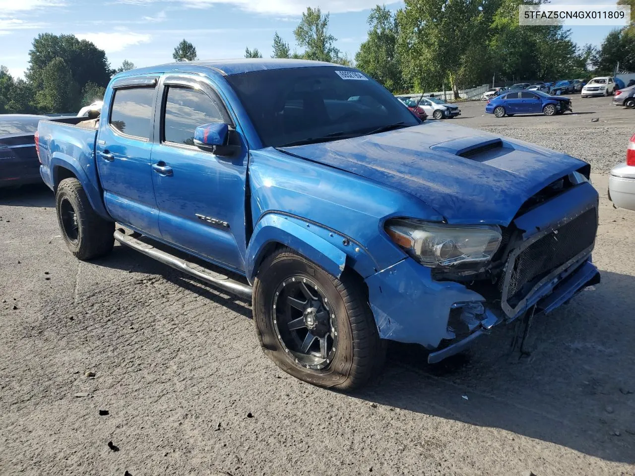 2016 Toyota Tacoma Double Cab VIN: 5TFAZ5CN4GX011809 Lot: 69327954