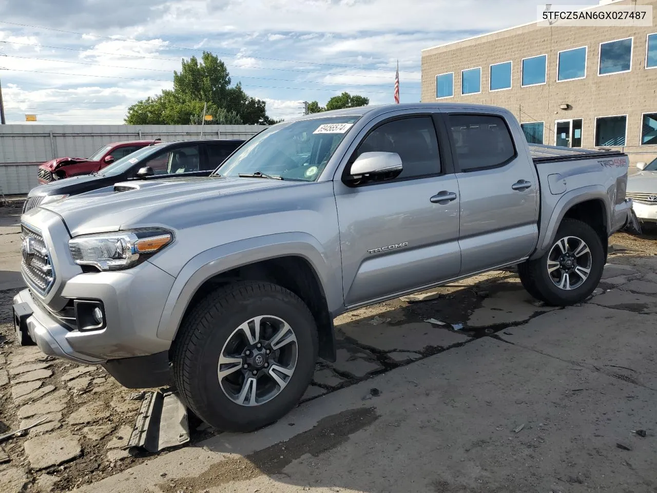 2016 Toyota Tacoma Double Cab VIN: 5TFCZ5AN6GX027487 Lot: 69456574