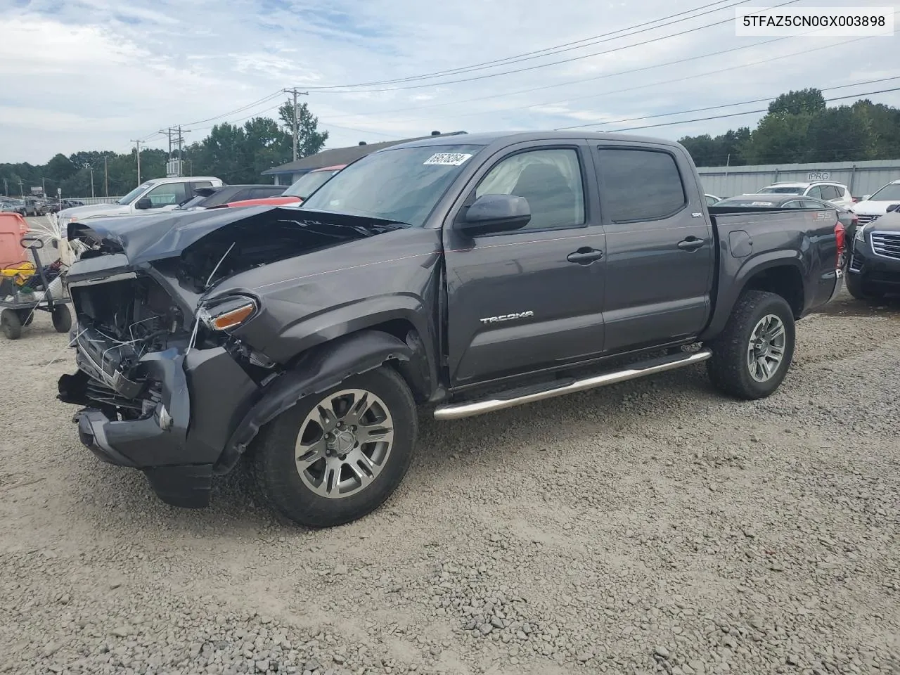 2016 Toyota Tacoma Double Cab VIN: 5TFAZ5CN0GX003898 Lot: 69578264