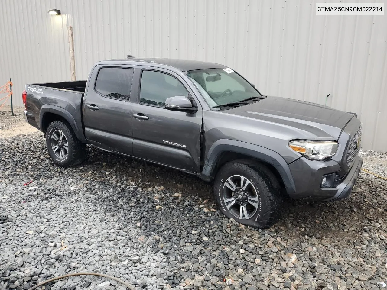 2016 Toyota Tacoma Double Cab VIN: 3TMAZ5CN9GM022214 Lot: 69696414