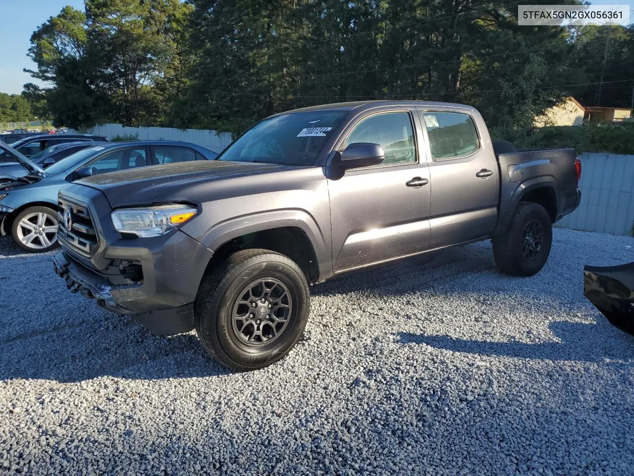 2016 Toyota Tacoma Double Cab VIN: 5TFAX5GN2GX056361 Lot: 70001244