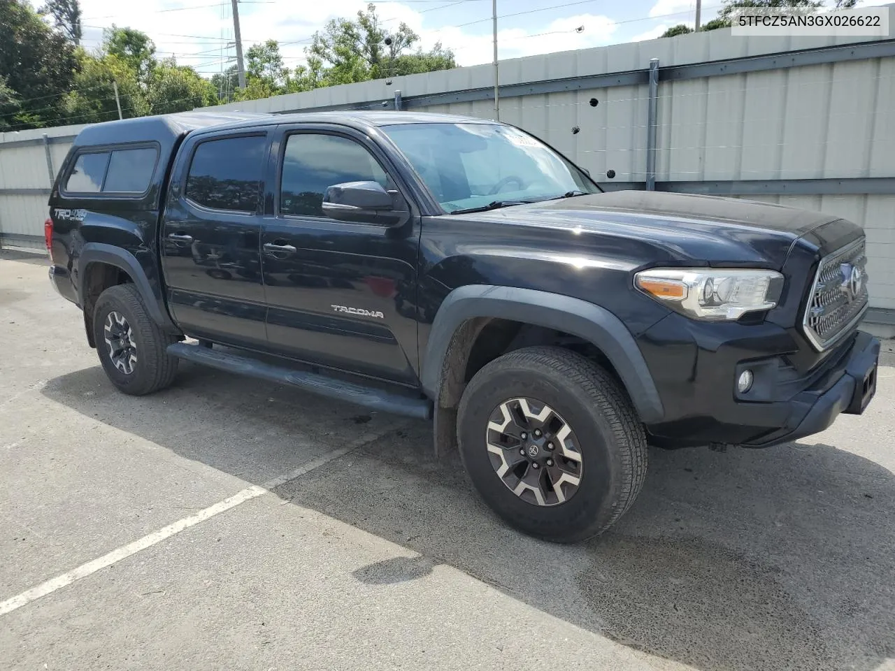 5TFCZ5AN3GX026622 2016 Toyota Tacoma Double Cab