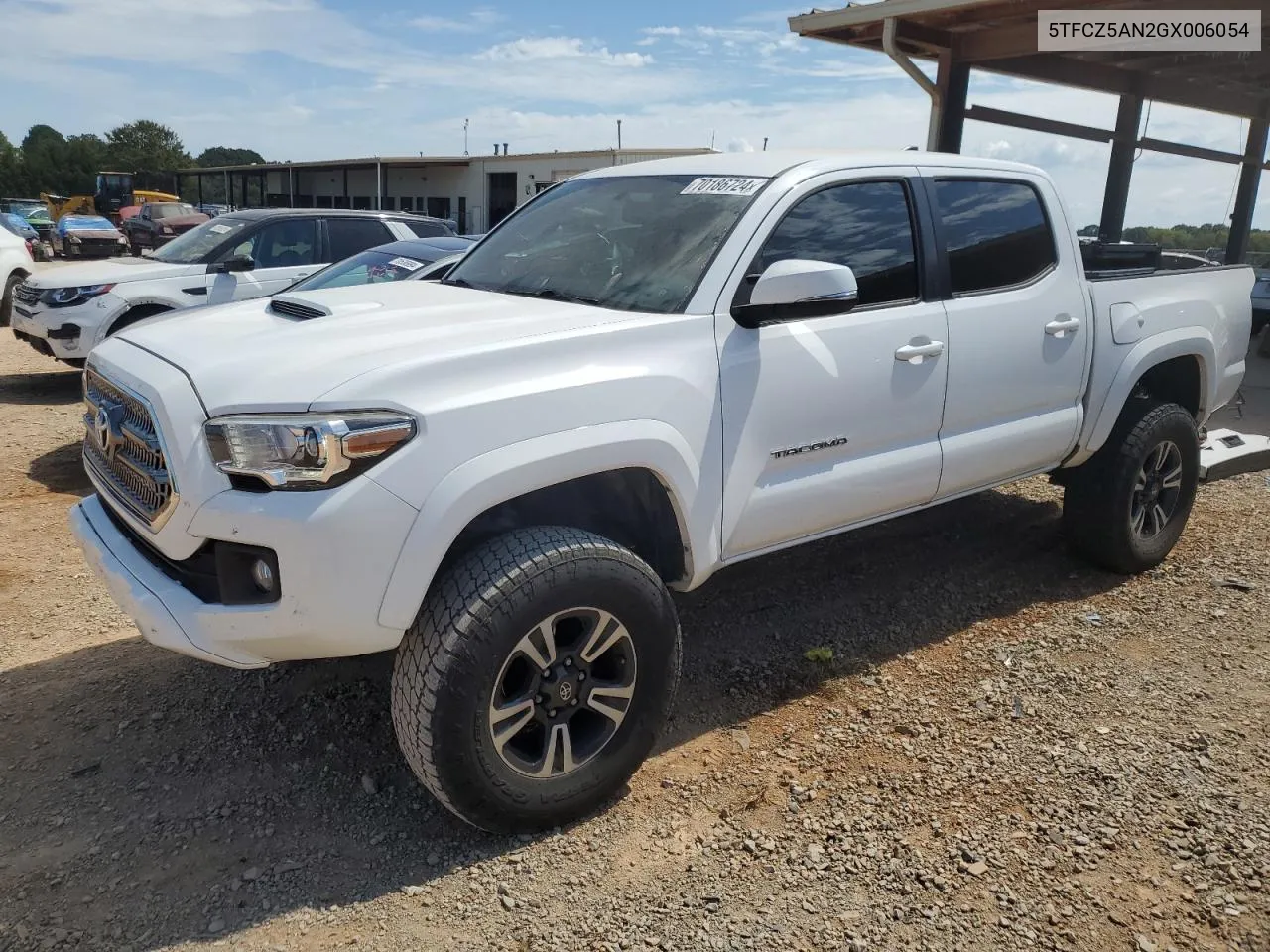 2016 Toyota Tacoma Double Cab VIN: 5TFCZ5AN2GX006054 Lot: 70186724