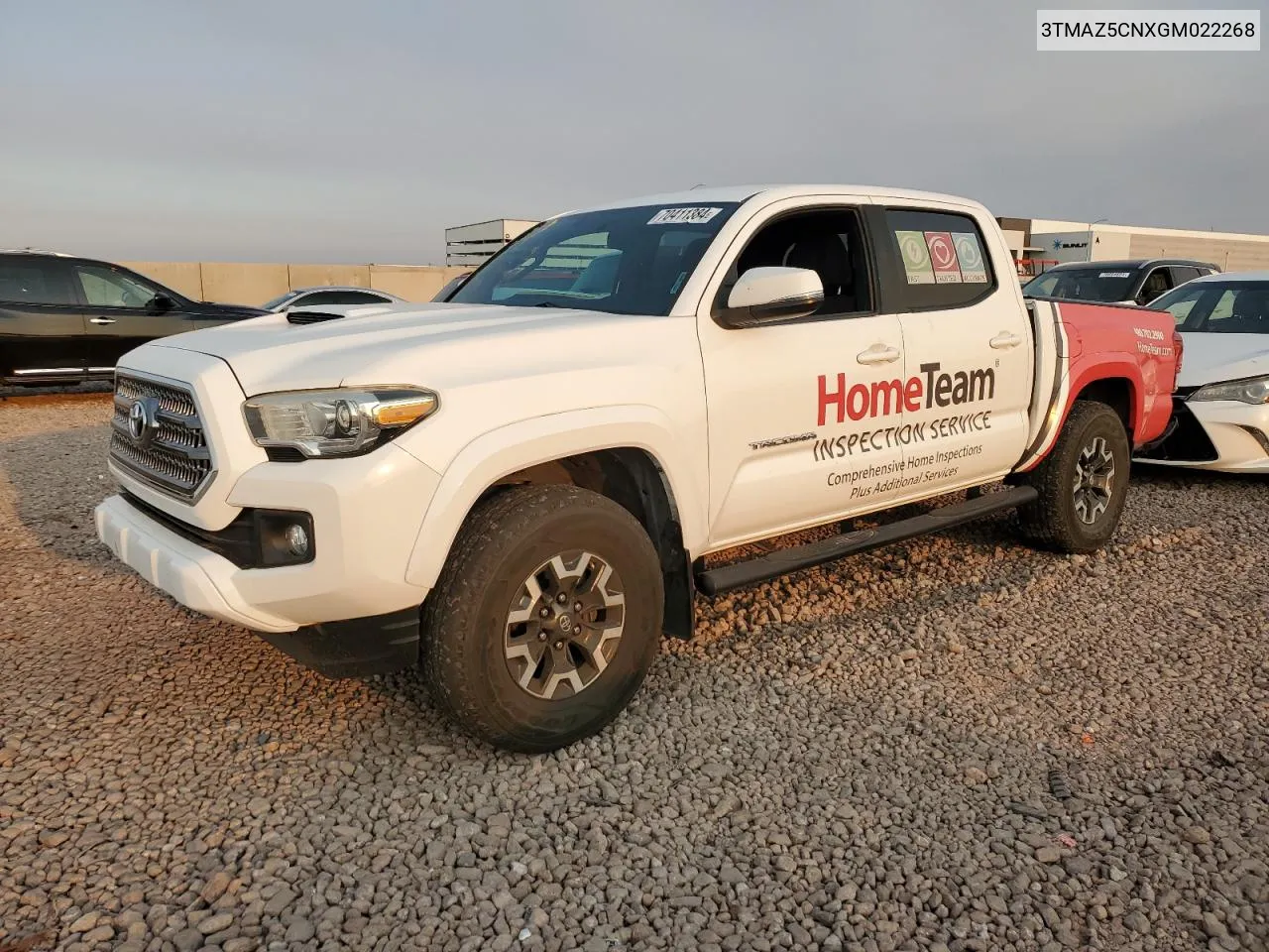 2016 Toyota Tacoma Double Cab VIN: 3TMAZ5CNXGM022268 Lot: 70411384