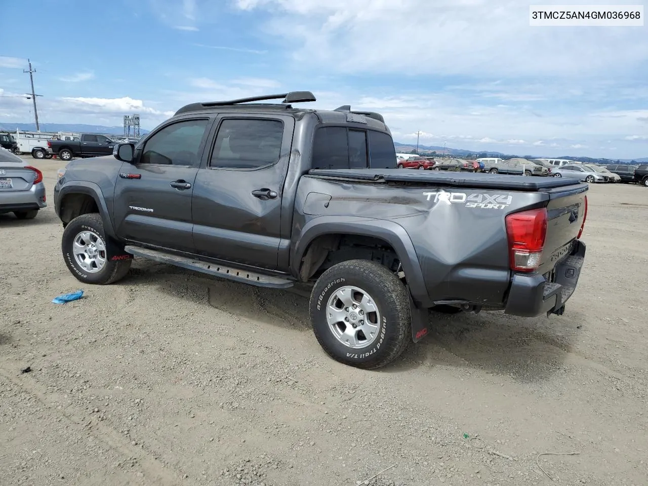 2016 Toyota Tacoma Double Cab VIN: 3TMCZ5AN4GM036968 Lot: 70838894