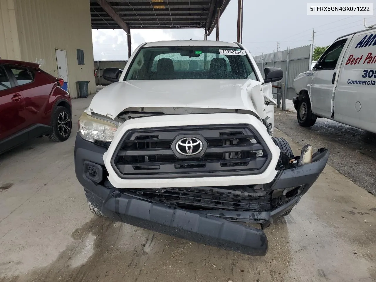 2016 Toyota Tacoma Access Cab VIN: 5TFRX5GN4GX071222 Lot: 71152254