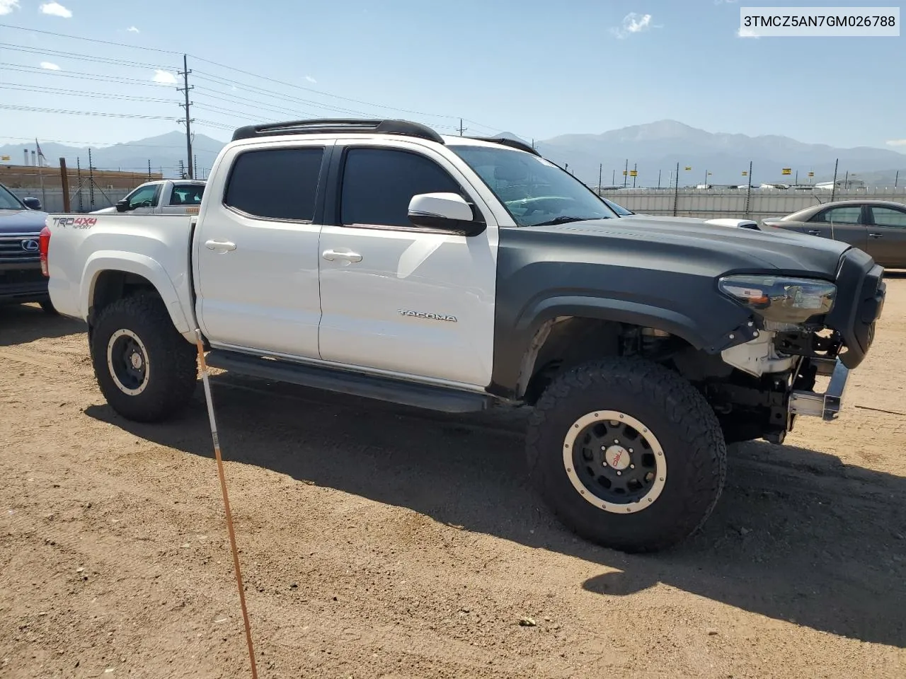 2016 Toyota Tacoma Double Cab VIN: 3TMCZ5AN7GM026788 Lot: 71178094