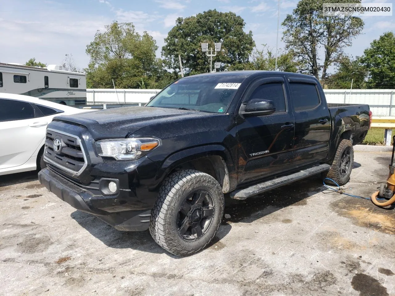 2016 Toyota Tacoma Double Cab VIN: 3TMAZ5CN5GM020430 Lot: 71742814