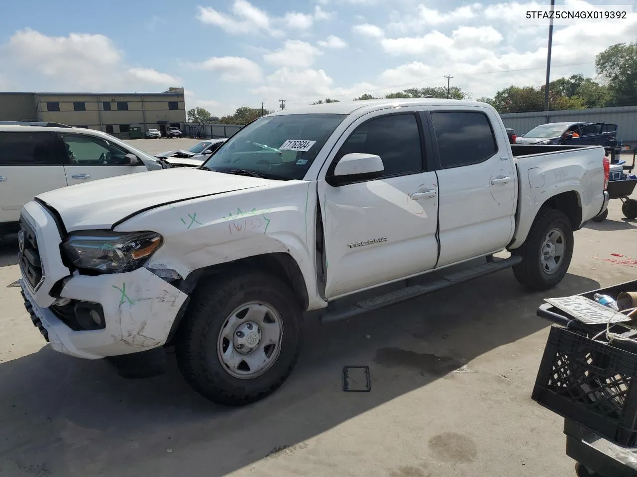 2016 Toyota Tacoma Double Cab VIN: 5TFAZ5CN4GX019392 Lot: 71762604