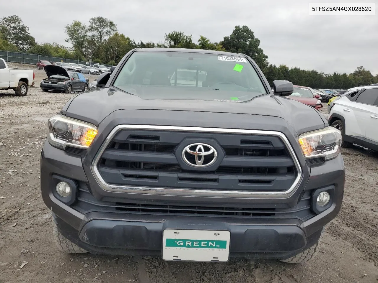 2016 Toyota Tacoma Access Cab VIN: 5TFSZ5AN4GX028620 Lot: 71838054